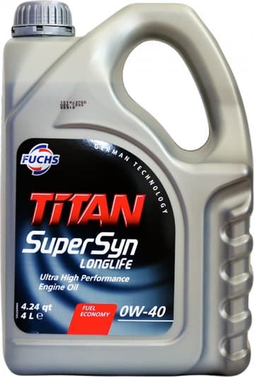 Fuchs Titan Supersyn Long Life 0W-40 (4 л) моторна олива