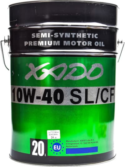 Xado Atomic Oil SL/CF 10W-40 (20 л) моторное масло