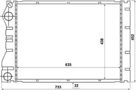 Радиатор охлаждения двигателя