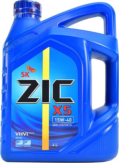 ZIC X5 15W-40 (4 л) моторное масло