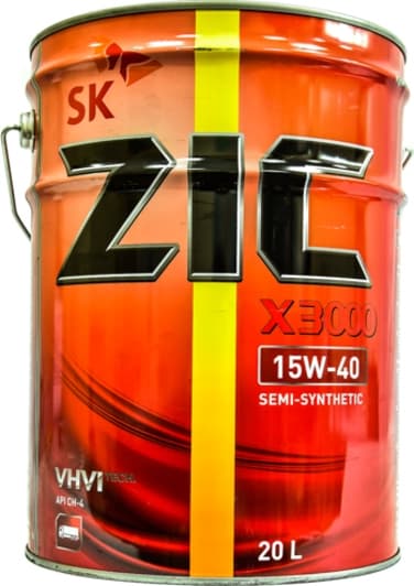 ZIC X3000 15W-40 (20 л) моторное масло