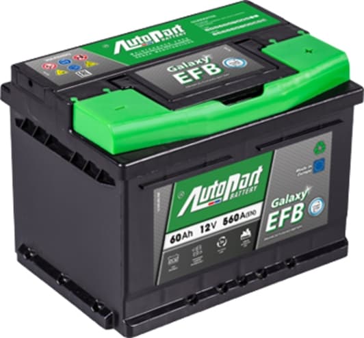 Акумулятор AutoParts 6 CT-60-R Galaxy EFB ARL060-EFB