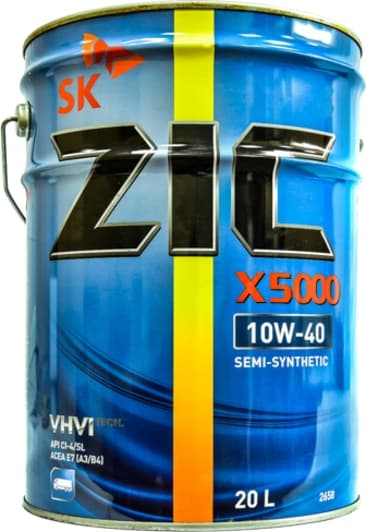 ZIC X5000 10W-40 (20 л) моторное масло