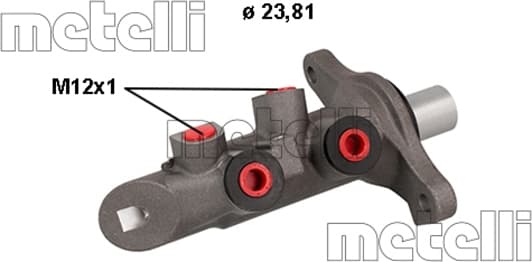 050876 Metelli Главный тормозной цилиндр