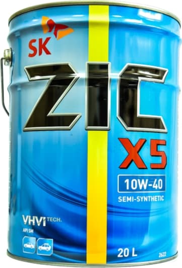 ZIC X5 10W-40 (20 л) моторное масло