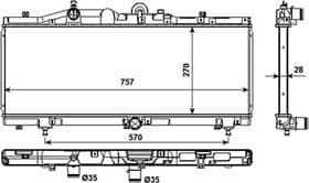 Радиатор охлаждения двигателя