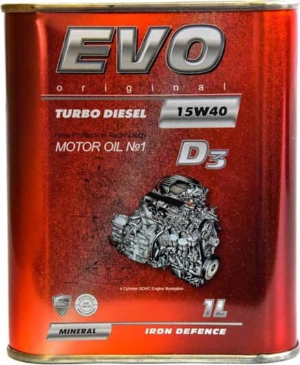 EVO D3 Turbo Diesel 15W-40 (1 л) моторна олива