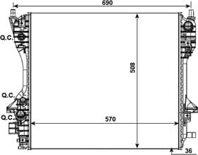 Радиатор охлаждения двигателя Радиатор охлаждения двигателя