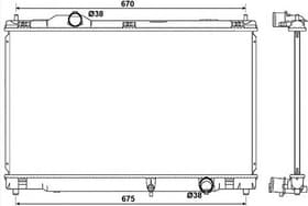 Радіатор охолодження двигуна