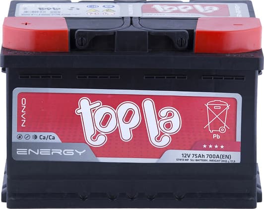 Акумулятор Topla 6 CT-75-L Energy 108175