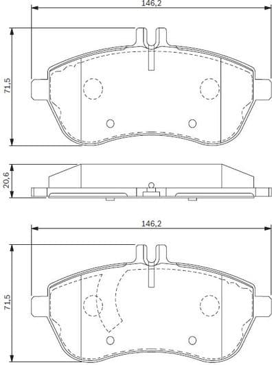 0 986 494 161 Bosch Гальмівні колодки