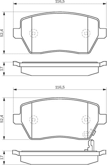 0 986 494 160 Bosch Гальмівні колодки