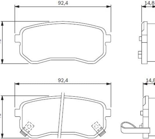 0 986 494 145 Bosch Гальмівні колодки