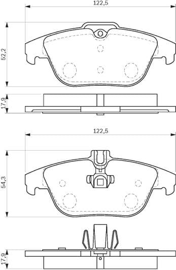 0 986 494 162 Bosch Гальмівні колодки