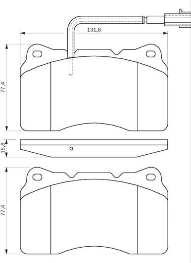 0 986 494 131 Bosch Гальмівні колодки