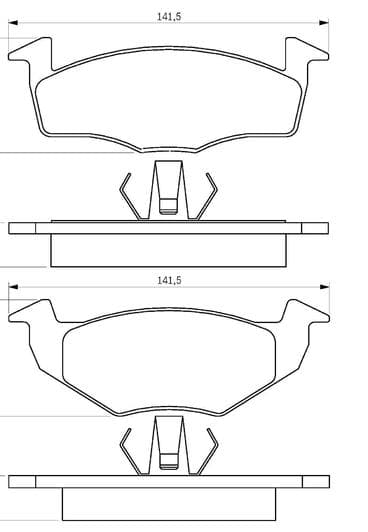 0 986 424 347 Bosch Гальмівні колодки