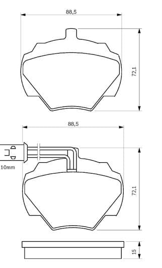 0 986 424 267 Bosch Тормозные колодки