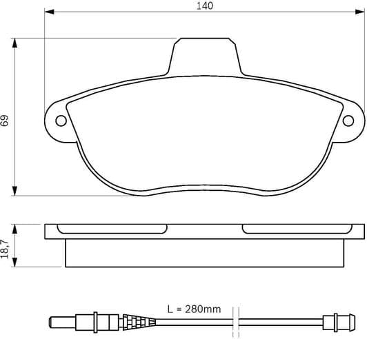 0 986 424 415 Bosch Гальмівні колодки