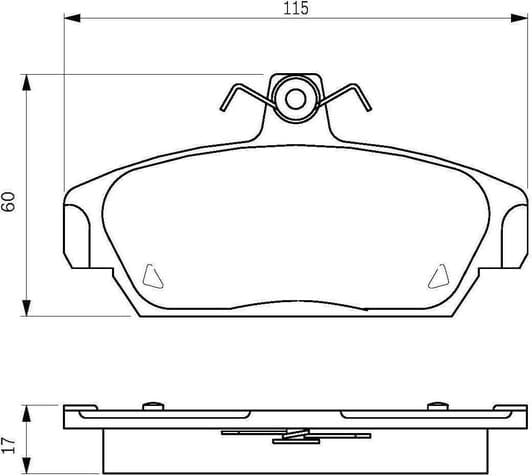 0 986 424 092 Bosch Тормозные колодки