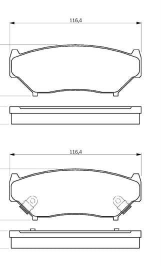 0 986 424 251 Bosch Гальмівні колодки