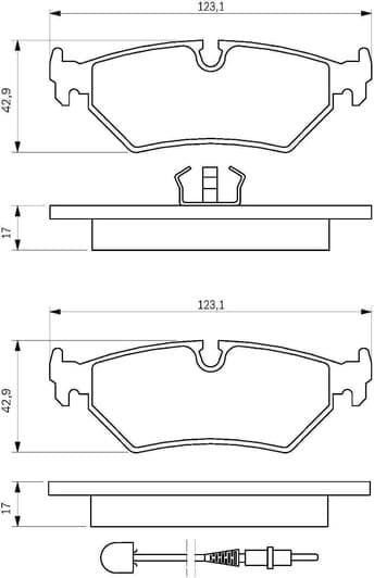 0 986 424 027 Bosch Гальмівні колодки