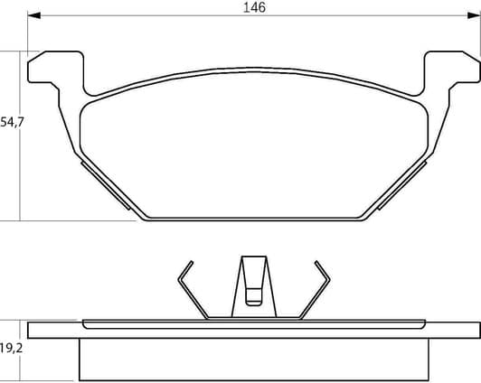 0 986 424 364 Bosch Гальмівні колодки