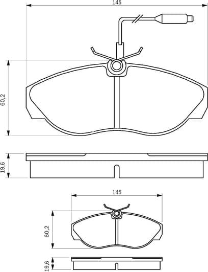 0 986 424 030 Bosch Тормозные колодки