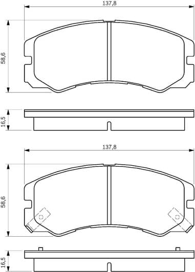 0 986 424 366 Bosch Тормозные колодки