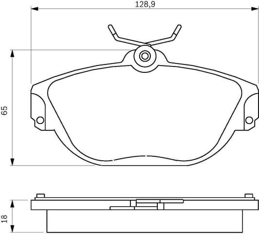 0 986 424 016 Bosch Гальмівні колодки