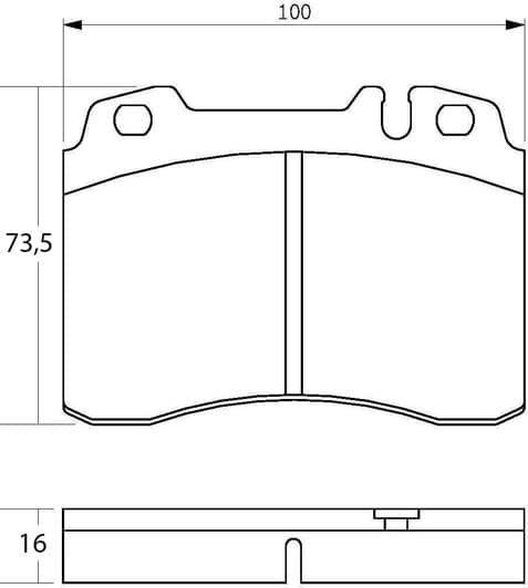 0 986 424 170 Bosch Гальмівні колодки