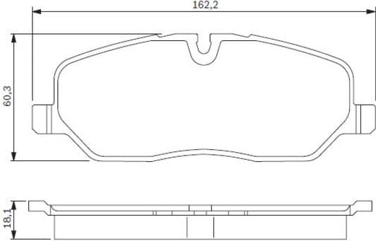 0 986 494 147 Bosch Тормозные колодки