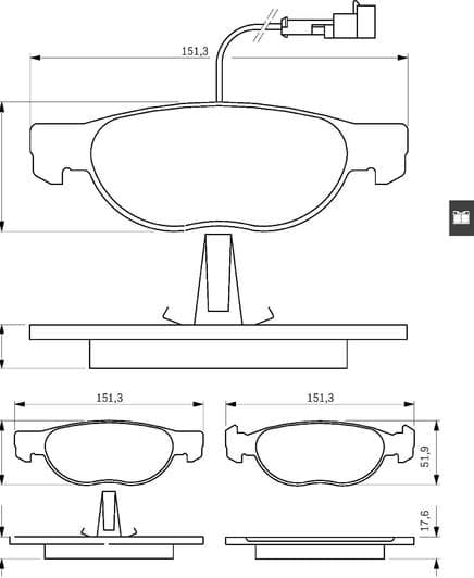 0 986 424 246 Bosch Тормозные колодки