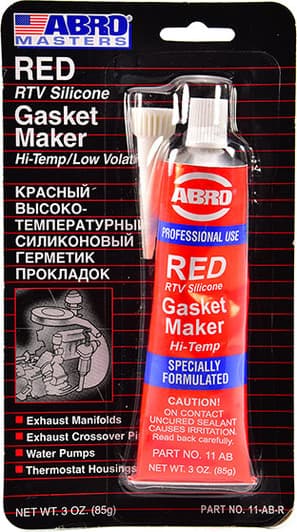 ABRO Gasket Maker Hi-Temp (China) червоний формувач прокладок, 85 мл (11ABCH85)