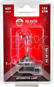 Автолампа AG-Autoparts Standard H27/2W PGJ13 27 W прозрачная ag40119s