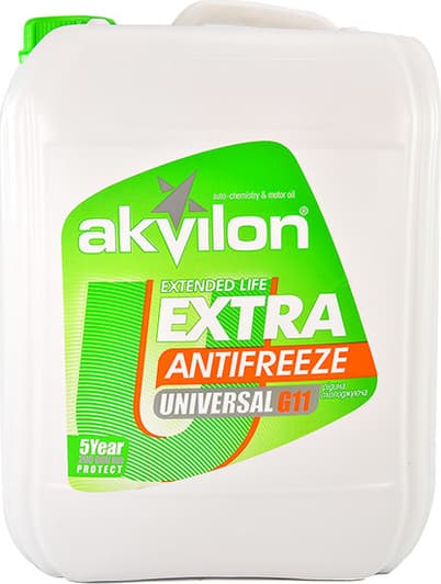 Akvilon Extra G11 зелений -40 °C, 10 л готовий антифриз
