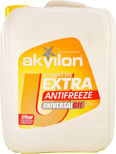 Akvilon Extra G11 жовтий -40 °C, 10 л готовий антифриз