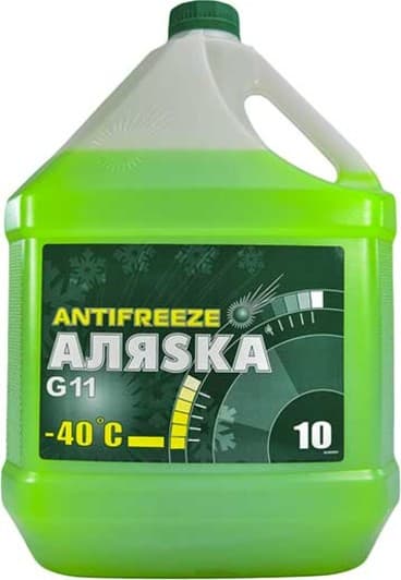 АЛЯSКА G11 зеленый -40 °C, 10 л (5523) готовый антифриз