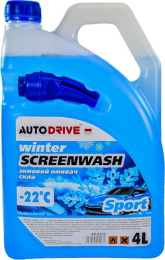 Омыватель стекла Auto Drive Sport зимний -22 °С свежесть (4 л)
