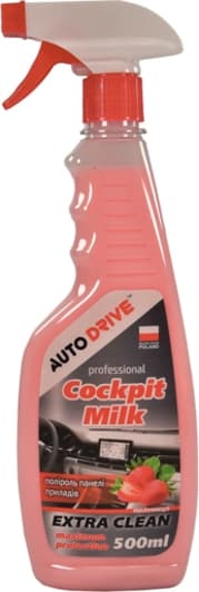Поліроль для салону AUTO DRIVE Professional Cockpit Milk полуниця 500 мл (AD0070)