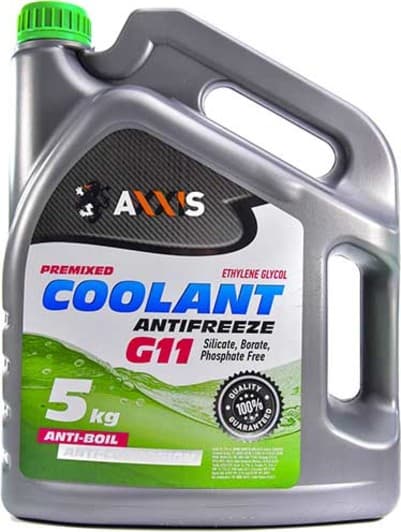 Axxis Coolant G11 зеленый -32 °C, 5 л (AX2005) готовый антифриз
