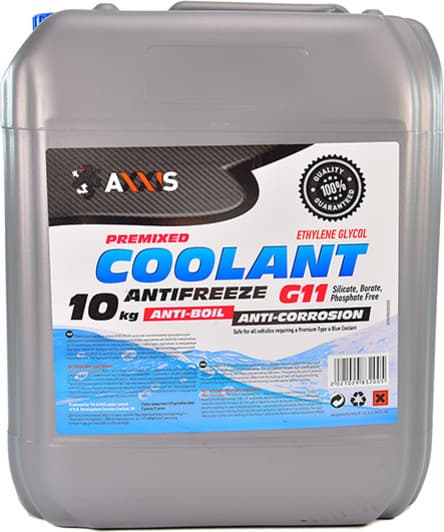 Axxis Coolant G11 синий -32 °C, 10 л (AX2012) готовый антифриз