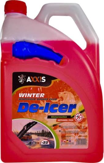 Омивач скла Axxis De-icer зимовий -22 °С кавун (4 л)