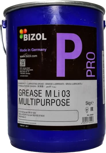 Bizol Pro Grease M Li 03 багатоцільове мастило, 5 л (B82051)