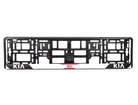Рамка номерного знака Carlife NH111 колір чорний на KIA