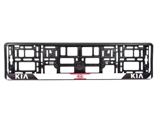 Рамка номерного знака Carlife NH111 колір чорний на KIA