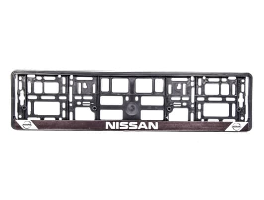 Рамка номерного знака Carlife NH042 колір чорний на Nissan