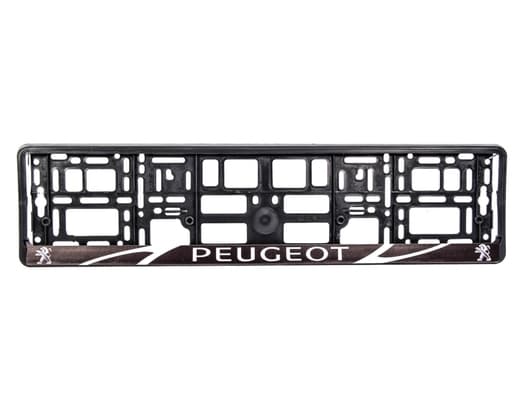Рамка номерного знака Carlife NH172 цвет черный на Peugeot