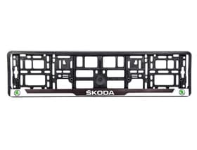 Рамка номерного знака Carlife NH221 цвет черный на Skoda