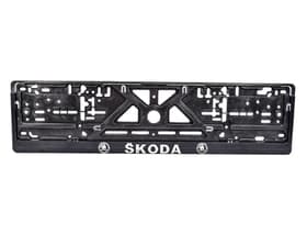 Рамка номерного знака Carlife NH46 цвет черный на Skoda