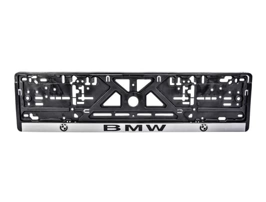 Рамка номерного знака Carlife NH11 колір чорний на BMW